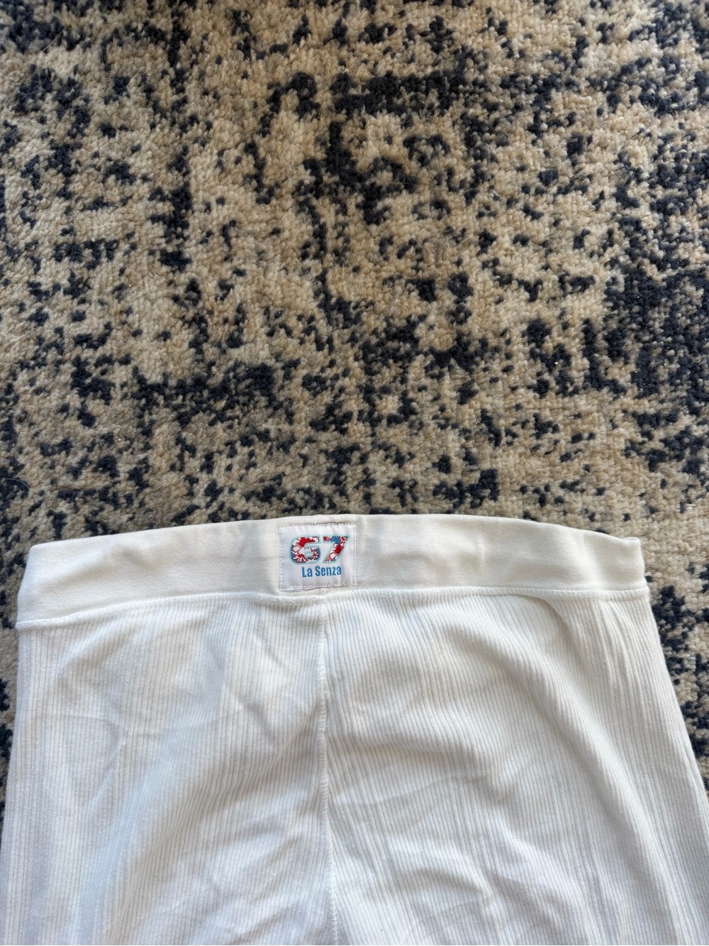 Y2K La Senza Girl White Womens Ribbed Bottoms